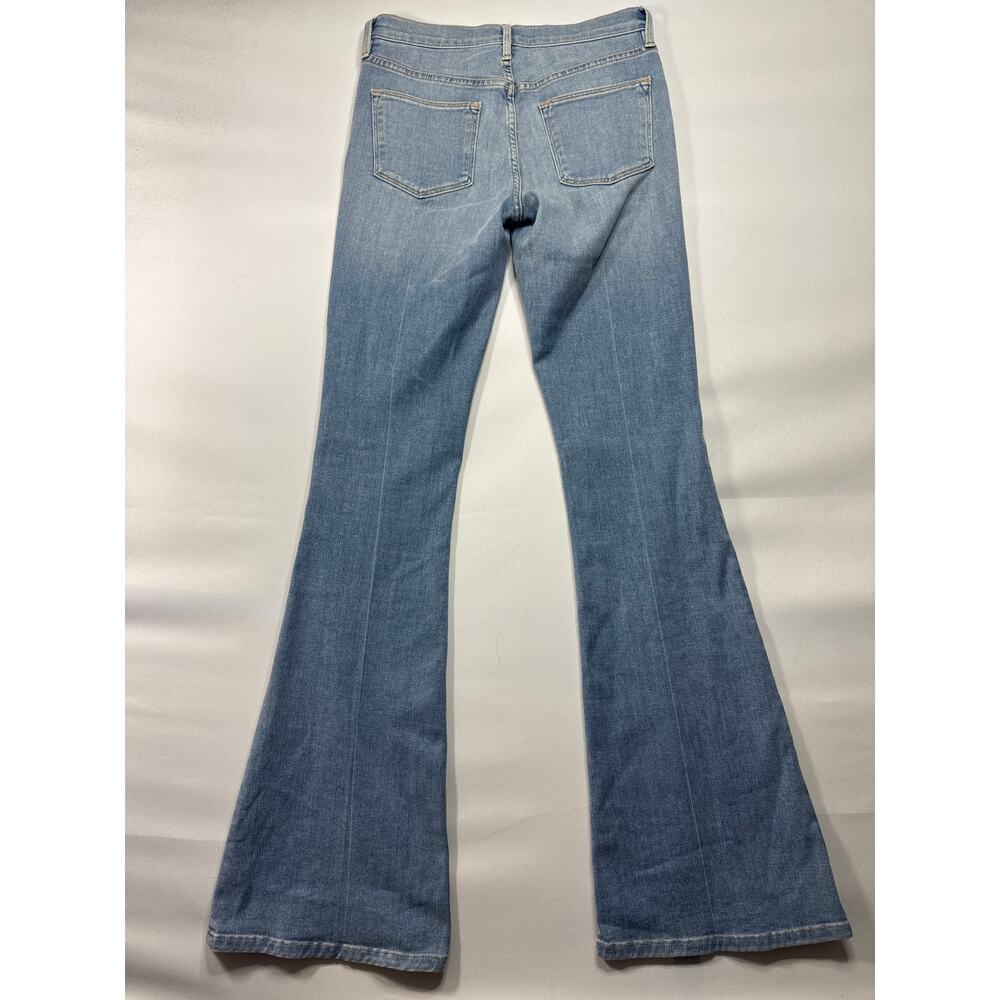 FRAME Denim Women's Le High Flare Blue Denim Jeans - Size 27 (27x33.5) - Picture 2 of 6